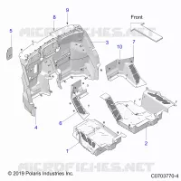 FLOOR PANELS, FRONT
