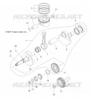 ENGINE, CRANKSHAFT AND PISTON