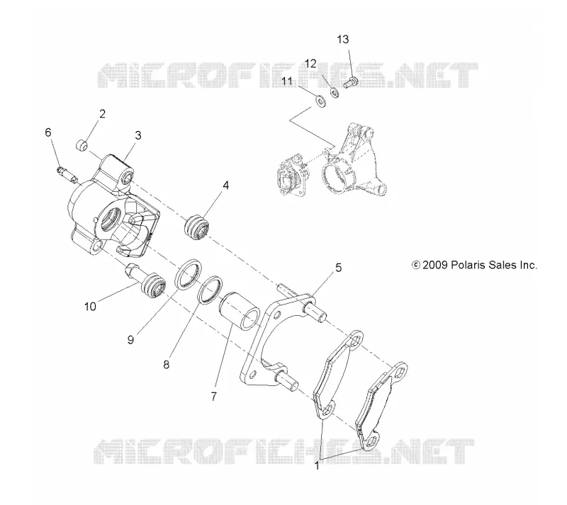 REAR BRAKE CALIPER