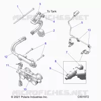FUEL SYSTEM, RAIL, LINES AND THROTTLE BODY