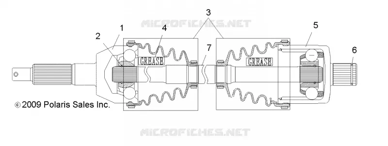 DRIVE TRAIN, REAR DRIVE SHAFT