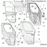 DOORS, WNDW STD, FRONT, FULL CRANK