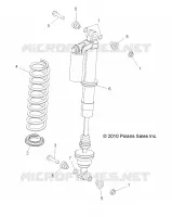 REAR SUSPENSION SHOCK MOUNTING