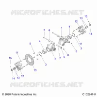 REAR SUSPENSION HUBS, CARRIER AND BRAKE DISC