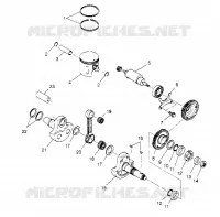 PISTON   CRANKSHAFT XPLORER 4X4 W959140 (4930223022C014)
