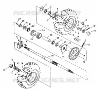 REAR WHEEL DRIVE ASSEMBLY 4X4 350L W938139 (4924052405030A)