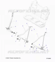 SEAT BELT MOUNTING, REAR