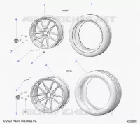 WHEELS, FRONT AND REAR