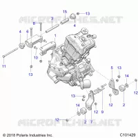 ENGINE, MOUNTING & LONG BLOCK