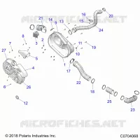 DRIVE TRAIN, CLUTCH COVER AND DUCTING