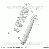 REAR SUSPENSION SHOCK MOUNTING