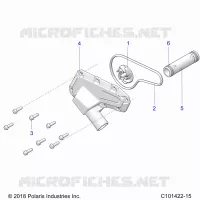 ENGINE, WATERPUMP IMPELLER AND COVER