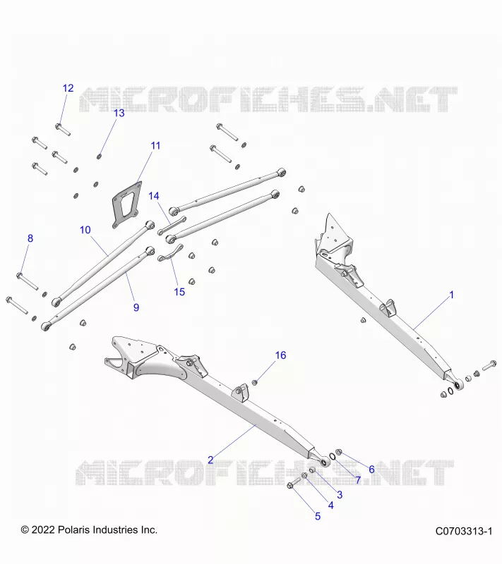 REAR SUSPENSION CONTROL ARMS