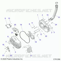 DRIVE TRAIN, CLUTCH COVER AND DUCTING