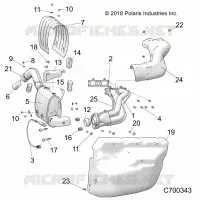 ENGINE, EXHAUST SYSTEM