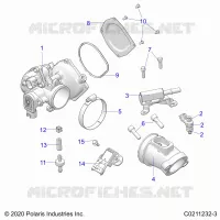 ENGINE, THROTTLE BODY AND FUEL RAIL