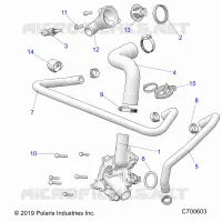 ENGINE, WATERPUMP AND BYPASS