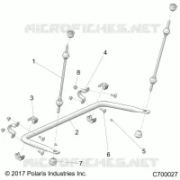 SUSPENSION, REAR STRUT STABILIZER