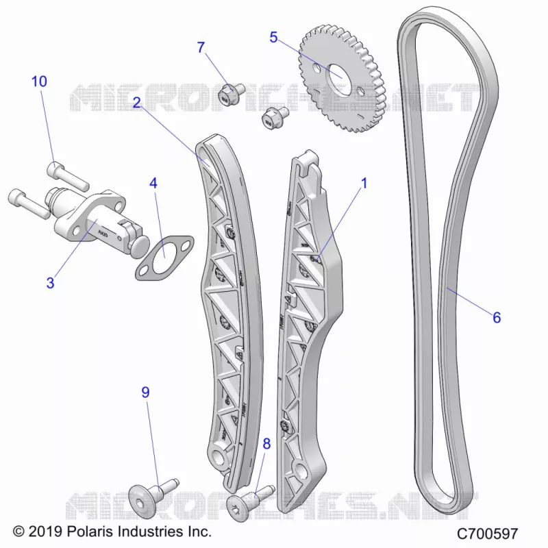 CAM CHAIN AND TENSIONER