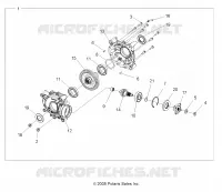 DRIVE TRAIN, REAR GEARCASE INTERNALS