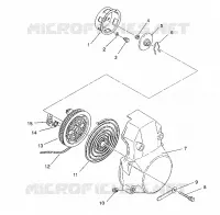 RECOIL STARTER ASSEMBLY CLASSIC / 0930864 AND  CLASSIC TOURING / 0930865 (4922952295042A)