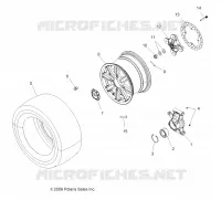 WHEELS, REAR AND HUB