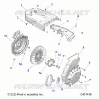 ENGINE, BLOWER HOUSING AND RECOIL STARTER