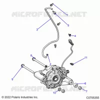 DRIVE TRAIN, FRONT GEARCASE MOUNTING