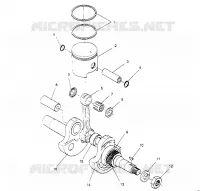 PISTON   CRANKSHAFT STARLITE 0953427 (4928902890C014)