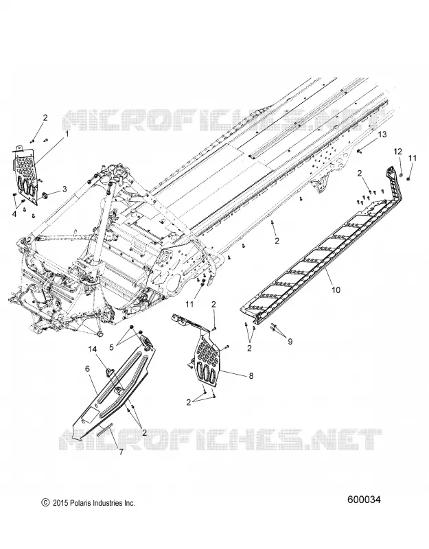 CHASSIS, CLUTCH GUARD, FOOTRESTS, AND RUNNINGBOARDS