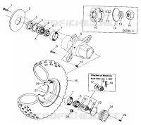FRONT WHEEL XPLORER 300 W97CC28C (4939813981B007)