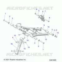 SUSPENSION, FRONT TORQUE ARM