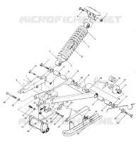 SWING ARM WELDMENT   REAR SHOCK ASSEMBLY (4914771477021A)