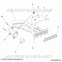 ENGINE, EXHAUST SYSTEM, HEADPIPE AND RELATED