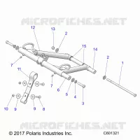SUSPENSION, FRONT TORQUE ARM