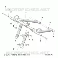 SUSPENSION, FRONT TORQUE ARM