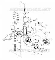 FRONT STRUT    XPLORER 400L W97CC38C (4939753975B004)