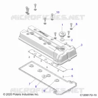ENGINE, VALVE COVER