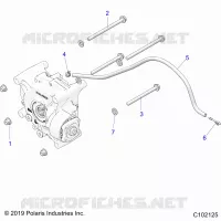 DRIVE TRAIN, GEARCASE MOUNTING, REAR