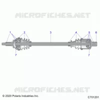 DRIVE TRAIN, FRONT HALF SHAFT