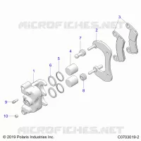 BRAKES, REAR CALIPER