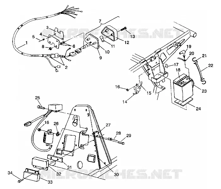 ELECTRICAL/TAILLIGHT ASSEMBLY 6X6 250 W938727 (4924092409041A)