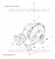 GEARCASE, MOUNTING, REAR (BUILT AFTER 1/15/07)