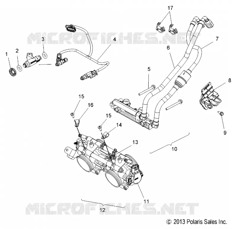 FUEL SYSTEM, RAIL, LINES AND THROTTLE  BODY