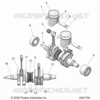 ENGINE, PISTON AND CRANKSHAFT