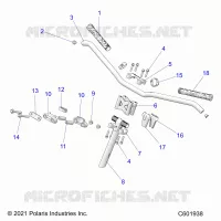 UPPER STEERING & HANDLEBAR ASM.