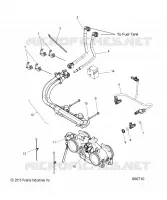 FUEL SYSTEM, RAIL, LINES AND THROTTLE BODY