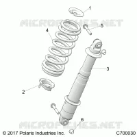 SUSPENSION, REAR SHOCK MOUNTING