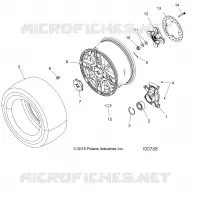 WHEELS, REAR AND HUB
