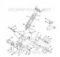 SWING ARM WELD / REAR SHOCK ASSEMBLY TRAIL BLAZER / W927221 (4922852285021A)